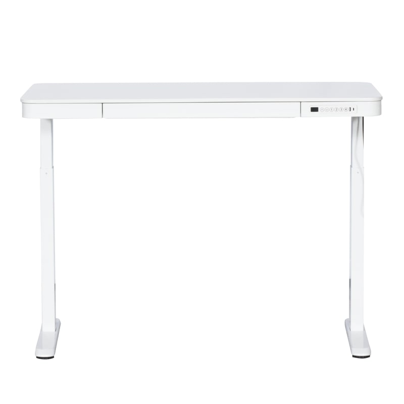 CR-118 E Ергономично бюро с електрическо регулиране на височината - бял